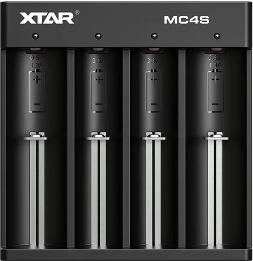 Oplader til Li-ion- og Ni-MH-akkumulatorer XTAR MC4S - 1 stk.