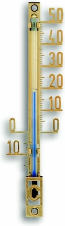 Udendørs analogt termometer TFA, plast, gyldent, XS