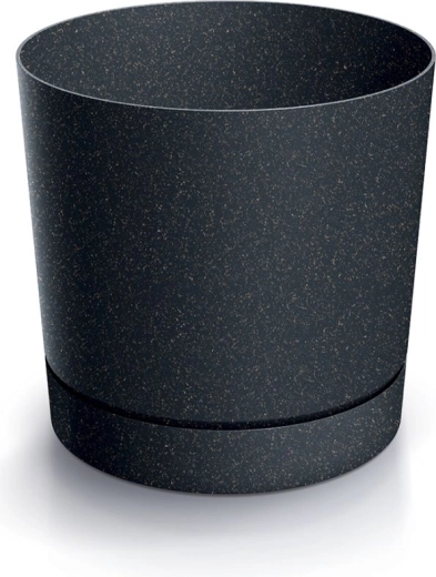 Urtepotteskjuler Tubo P Eco Wood 17,8 cm antracit