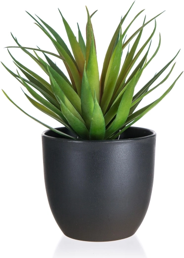 Kunstig sværdlilje i plastikkrukke 19 cm