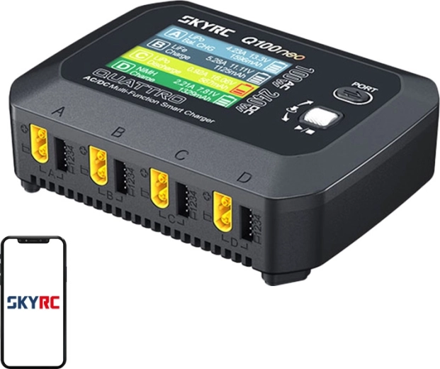 SkyRC Q100neo AC/DC multifunktionel intelligent oplader til modelbatterier