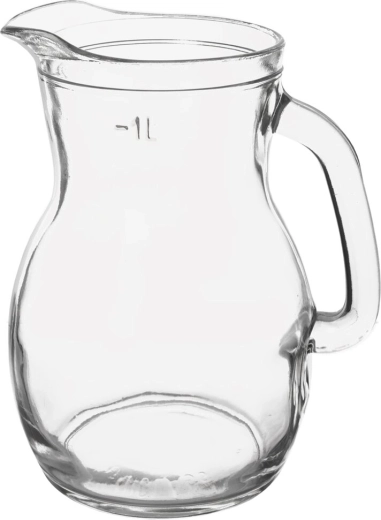 Glaskande med måleskala 1 l