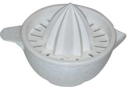 Manuel citruspresser med skål, mix af farver