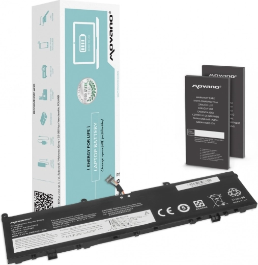 Movano-batteri til Lenovo ThinkPad P1 og X1 Extreme (1. og 2. generation) 4960 mAh 76 Wh
