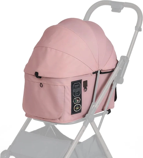 FIKAGO kaleche og betræk til klapvogn FTG2 mist pink