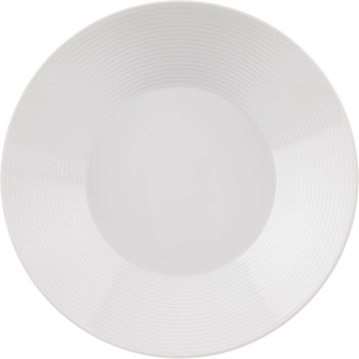 Dyb porcelænstallerken Mona med streg 22 cm