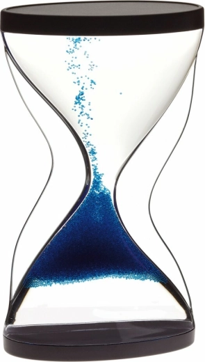 TFA CONTRA timeglas med fysisk effekt, sort/blå