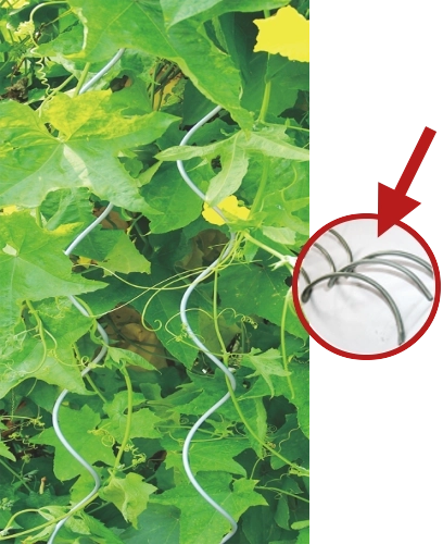 Aluminiums spiralstøttestang 150 cm, diameter 10 mm