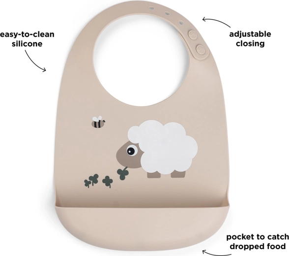 Done by Deer silikonesmæk Sheepy sandfarvet
