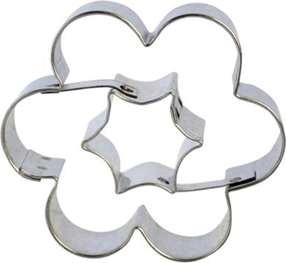 Kageudstikker blomst–stjerne 5 cm