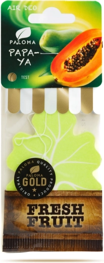Paloma Gold Fresh Fruit Papaya hængende luftfrisker til bilen