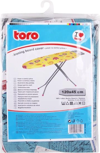 Overtræk til strygebræt Toro 45 × 120 cm, bomuld