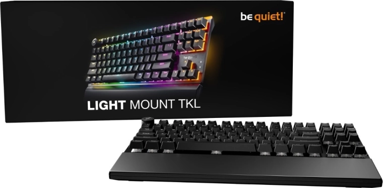 Be quiet! light mount TKL støjsvag lineær mekanisk tastatur