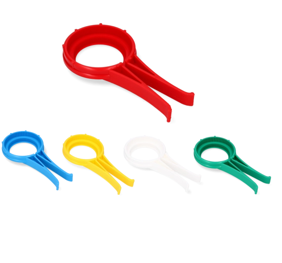 Plastisk lågåbner til glas