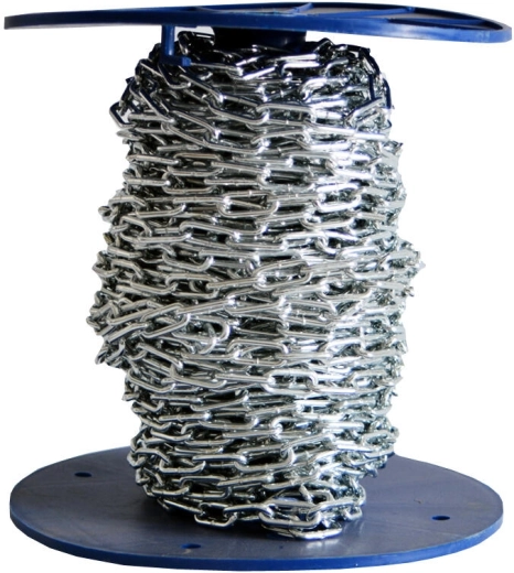 Kæde med korte led 30 m, 2,95 mm, bæreevne 114 kg