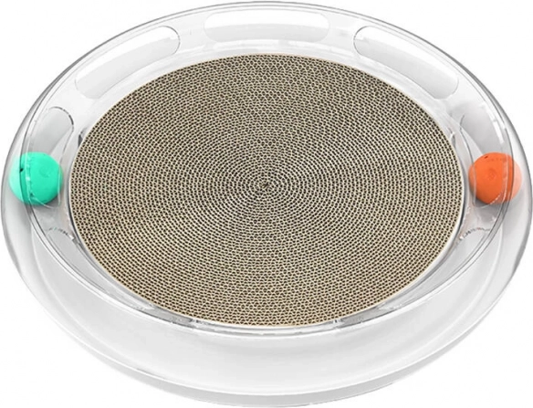 Rundt kattekradsebræt PETKIT med bolde og bane