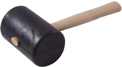 Gummihammer 90 mm med træhåndtag – tjekkisk produktion