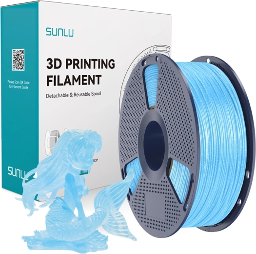 Sunlu PLA twinkling filament skinnende blå 1,75 mm 1 kg