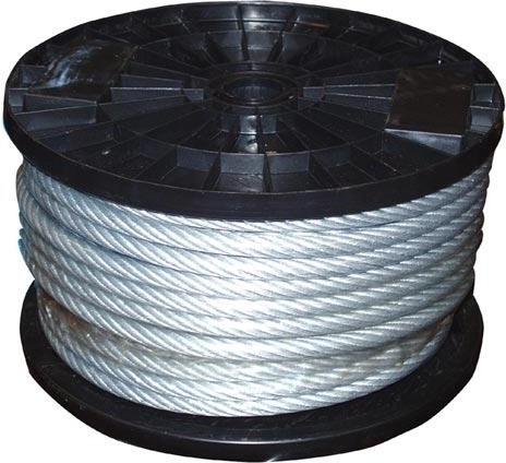 Stålwire 2/3 mm i PVC-kappe, galvaniseret, 200 m