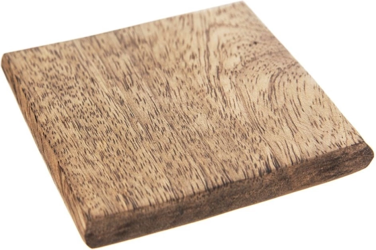 Underlag af mangotræ til kop 10 × 10 cm