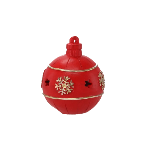 Jule-LED pynt rød 13 cm