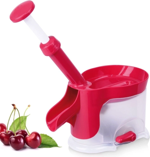 Udsteningsmaskine til kirsebær, sødkirsebær og oliven med sugekop 20 × 12 × 27 cm