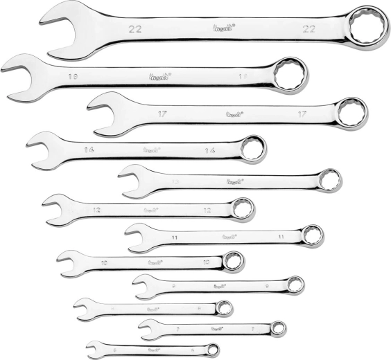 Sæt ring-/gaffelnøgler 6–22 mm, 12 stk.