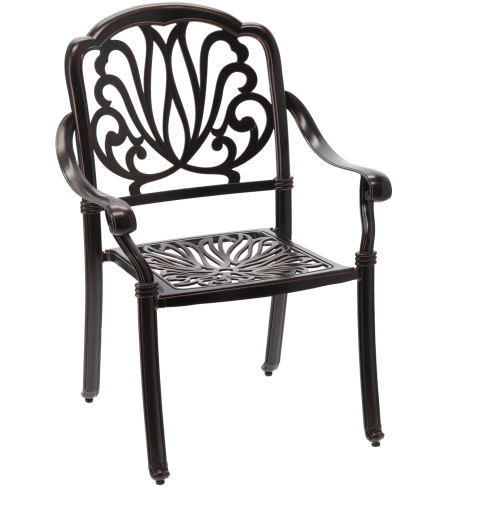 Hastings havestol i aluminium i antik bronzefarve