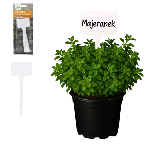 Plastikplanteskilte – sæt med 8 stk.