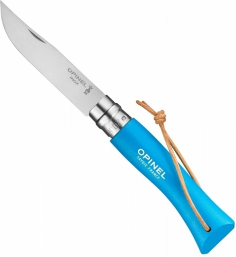 Opinel N°07 Trekking lommekniv 8 cm blå bøg