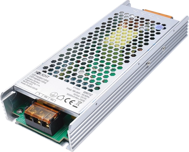 Solight LED-strømforsyning 230 V til 12 V 200 W IP20
