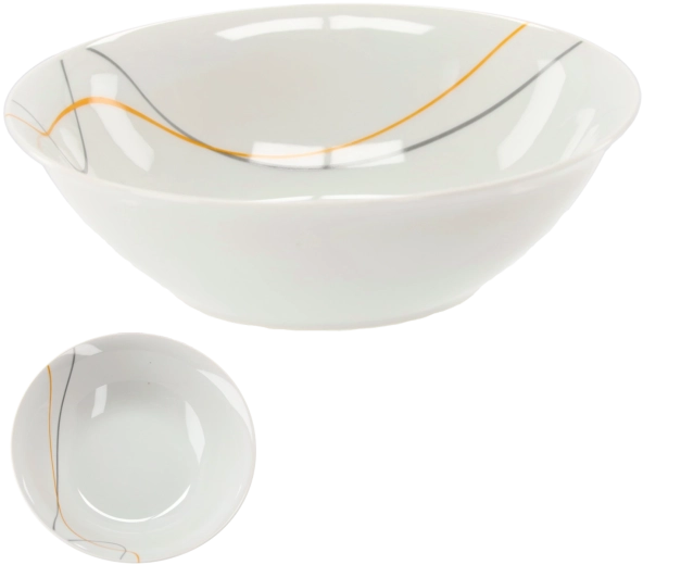 Porcelæn rund salatskål 18 cm