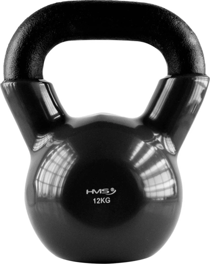 Kettlebell i stål med vinylbelægning 12 kg HMS