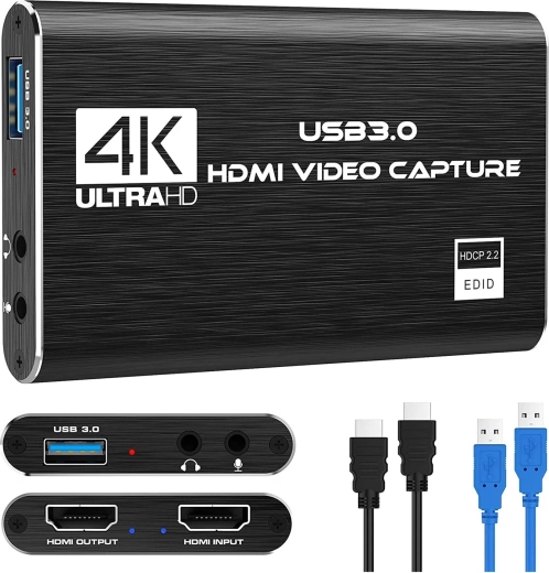 Renew force usb 3.0 hdmi-kort til videooptagelse full hd 1080p/60 fps med hdmi loop-out