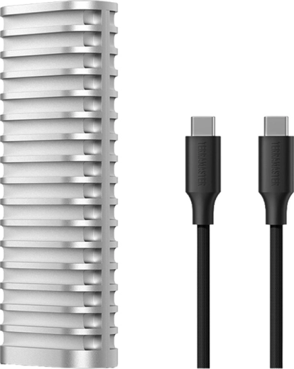 Terramaster D1 SSD Plus eksternt kabinet til M.2 NVMe SSD (USB4, 1 bay)