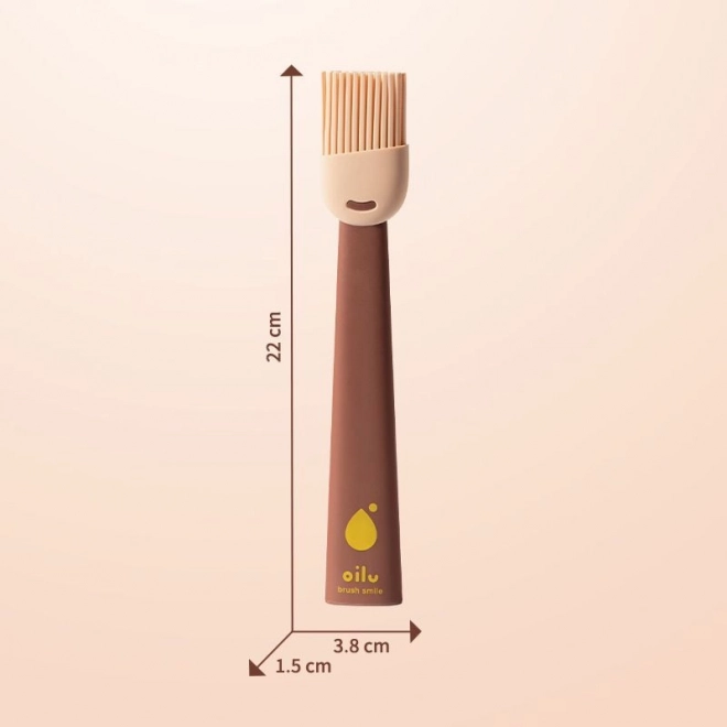 Silikonepensel til kager og kød - brun