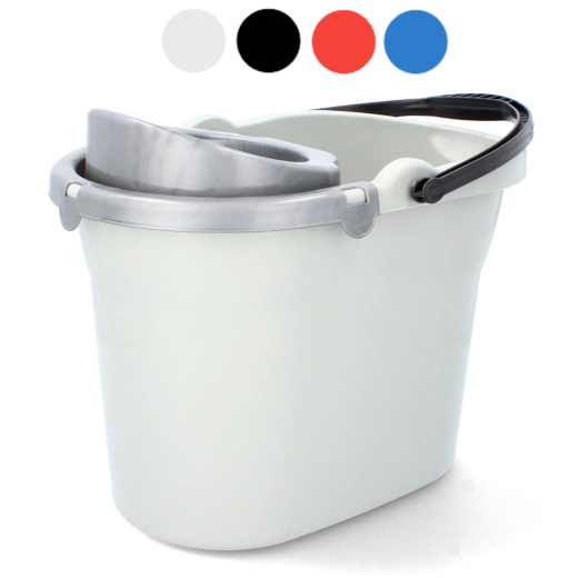 Ovalt spand med udpresningsmekanisme 10 l