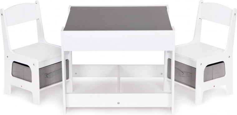 Børnemøbler: træbord + 2 stole ECOTOYS