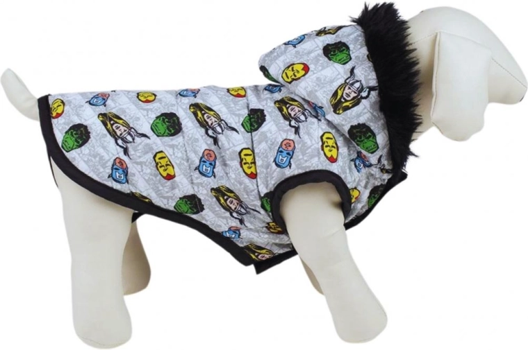 Vinterjakke til hund Avengers størrelse L - 1 stk.