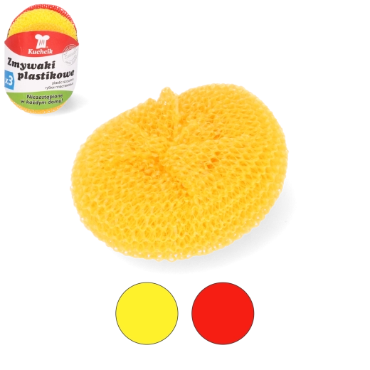 Plastisk trådsvamp-renser KUCHCIK, 3 stk.