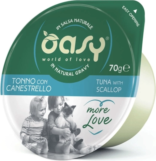 Oasy More Love tunfisk med muslinger bæger 70 g