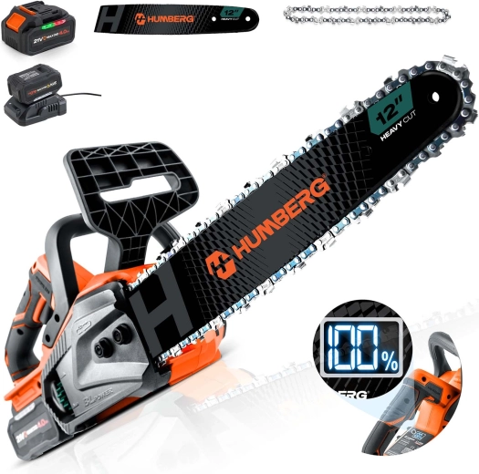 Akku-kædesav 12" HUMBREG HM-436 børsteløs 4 Ah