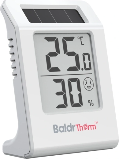 BaldrTherm solcelledrevet digitalt termo-hygrometer