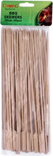 Bambusspyd 28 cm, 50 stk.