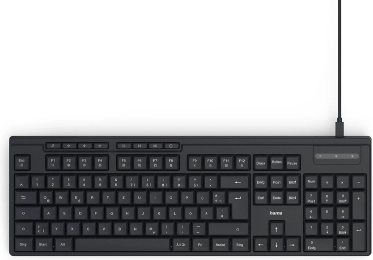 Hama CK-200 kabelforbundet tastatur sort