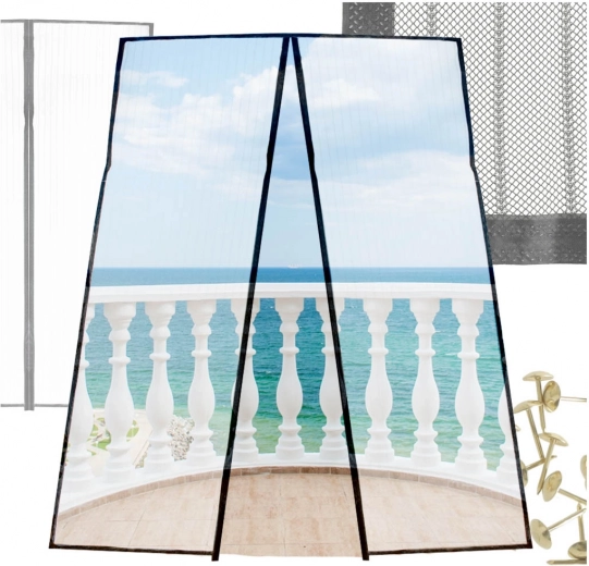 magnetisk insektnet til dør 100 × 210 cm