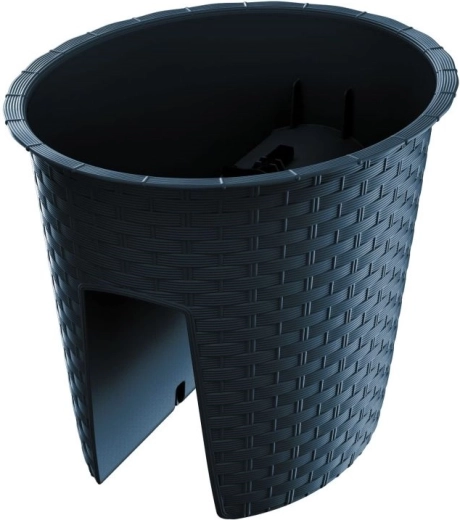 Rækværksblomsterkasse Ratolla Oval 30 cm antracit