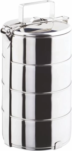 Madkasse TORO med fire etager, 4 × 1,25 l, diameter 16 cm