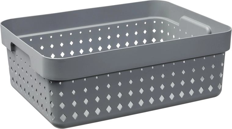 Organisationskurv Seoul, mellem, grå, 35,7 × 26,8 × 13,1 cm