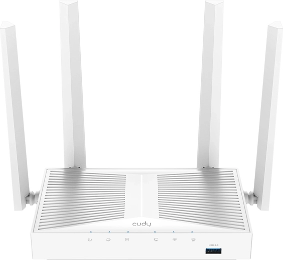 Cudy WR1300S dualbånds Wi‑Fi‑router AC1200 med mesh og USB